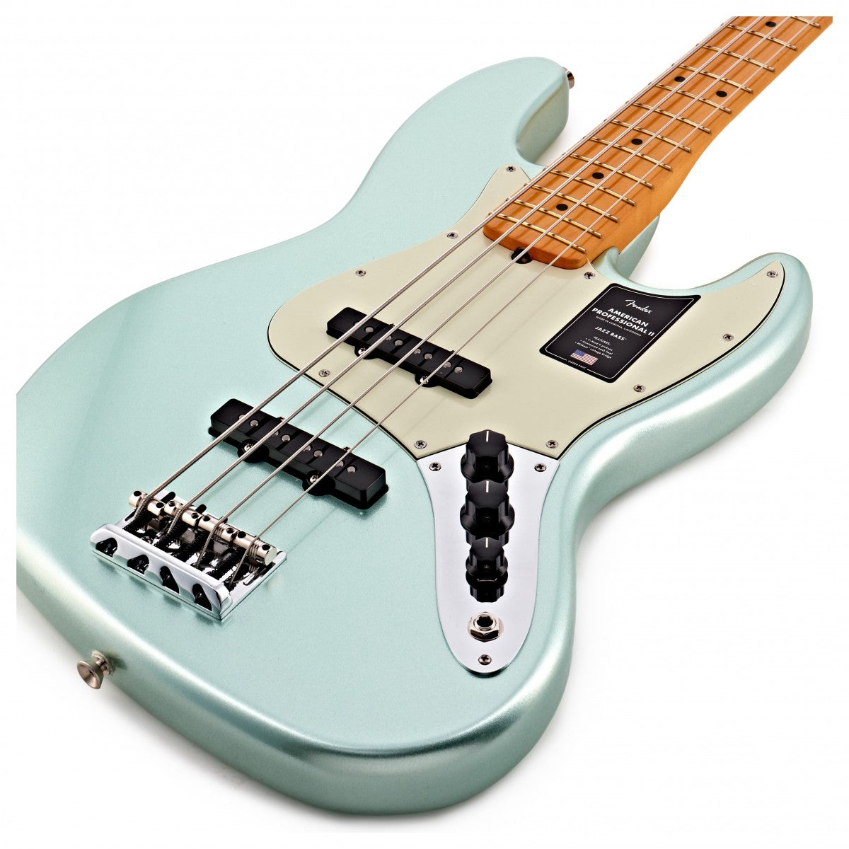 Fender American Professional II Jazz Bass MN Bajo Eléctrico Mystic Surf Green 10