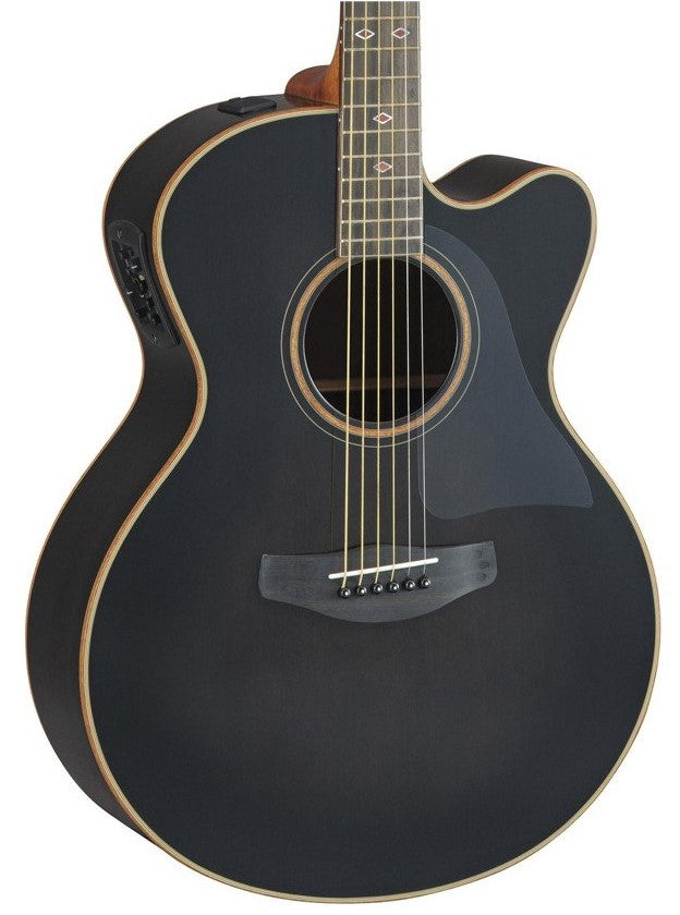 Yamaha CPX1200II TBL Guitarra Electroacústica Medium Jumbo Translucent Black 2