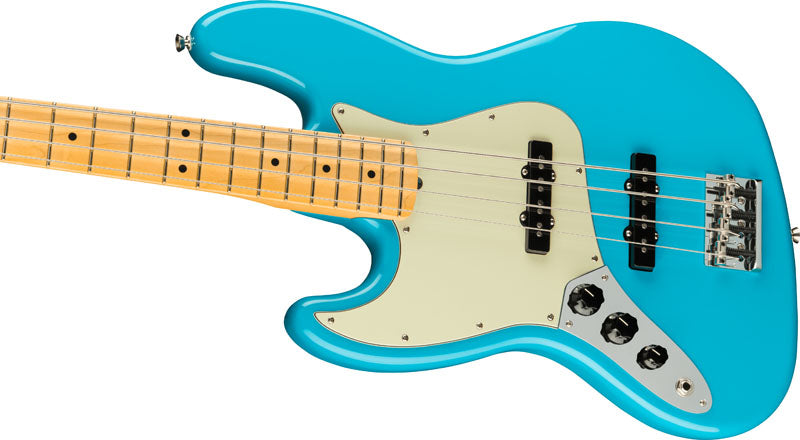 Fender American Professional II Jazz Bass LH MN Bajo Eléctrico Miami Blue Zurdos 3