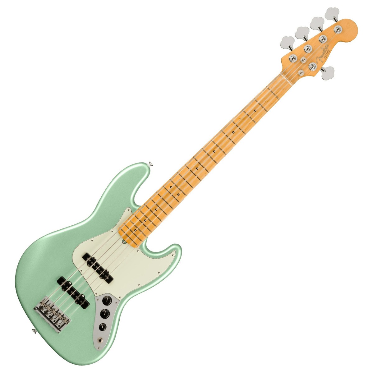 Fender American Professional II Jazz Bass V MN Bajo Eléctrico 5 Cuerdas Mystic Surf Green 7