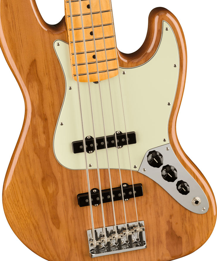 Fender American Professional II Jazz Bass V MN Bajo Eléctrico 5 Cuerdas Roasted Pine 4