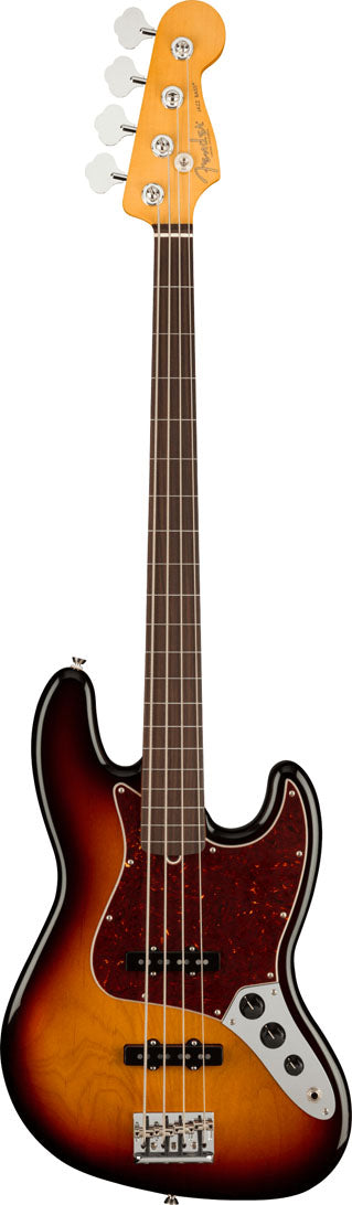 Fender American Professional II Jazz Bass Fretless RW Bajo Eléctrico 3 Colores Sunburst 1