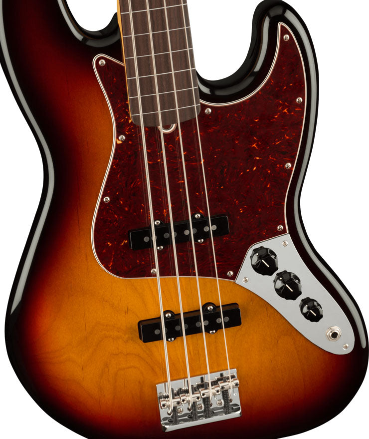 Fender American Professional II Jazz Bass Fretless RW Bajo Eléctrico 3 Colores Sunburst 4