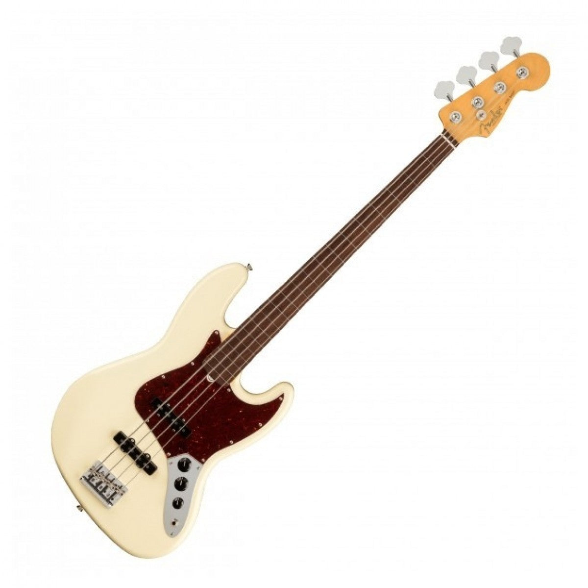 Fender American Professional II Jazz Bass Fretless RW Bajo Eléctrico Olympic White 7