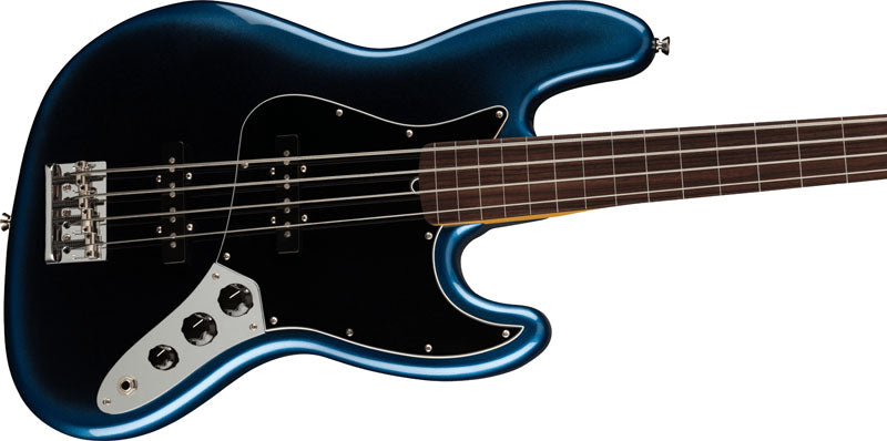 Fender American Professional II Jazz Bass Fretless RW Bajo Eléctrico Dark Night 3