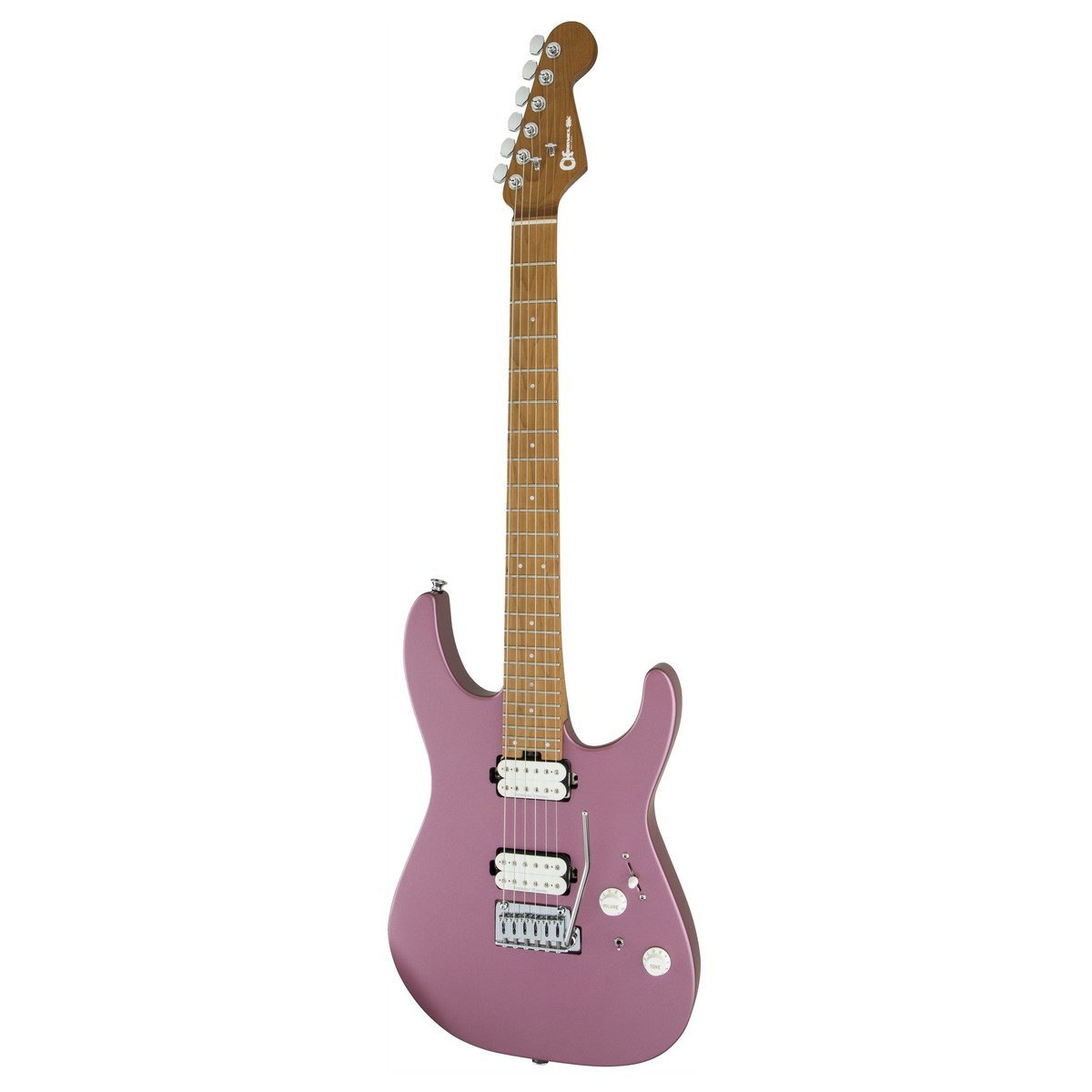 Charvel Pro-Mod DK24 HH 2PT cm Guitarra Eléctrica Satin Burgundy Mist 2