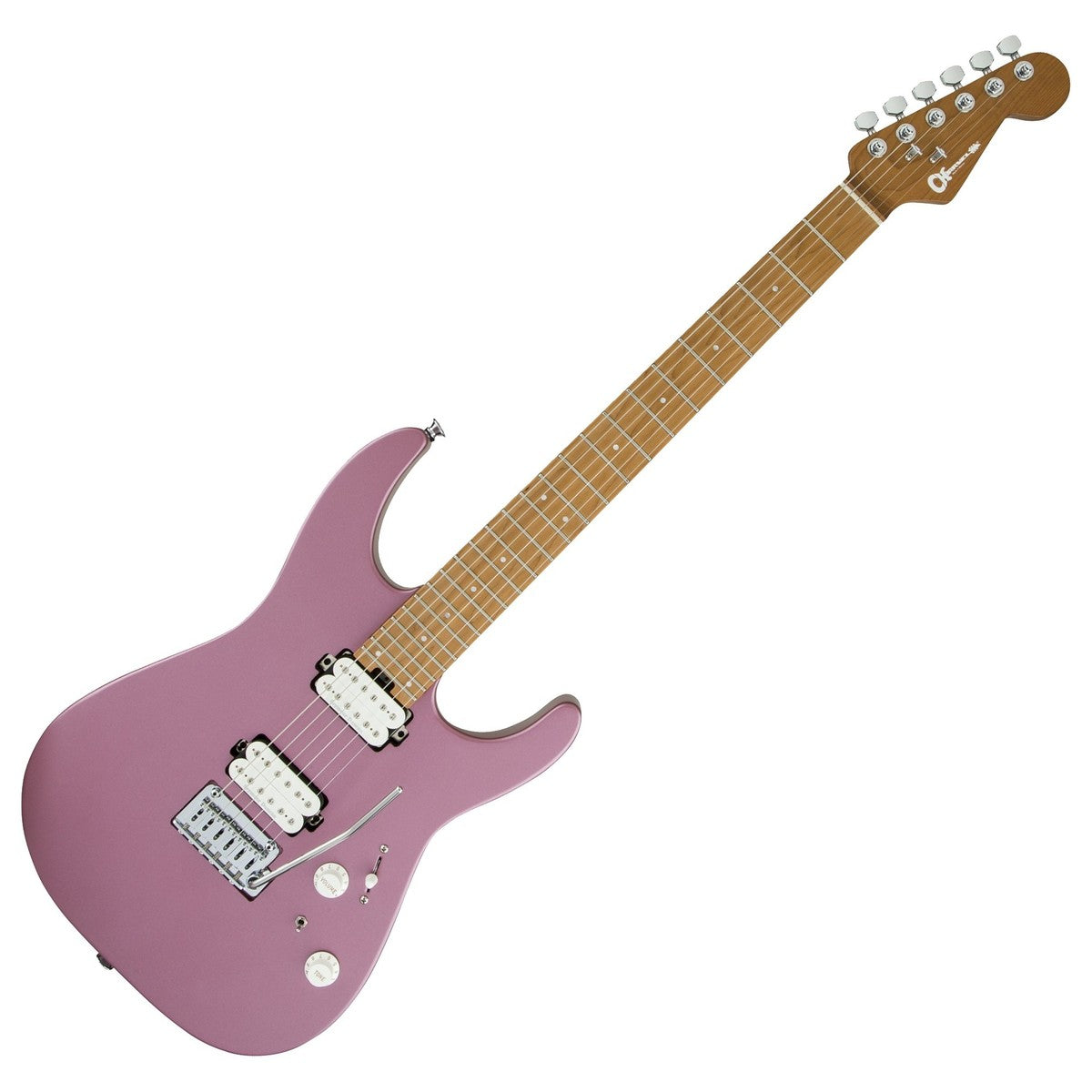 Charvel Pro-Mod DK24 HH 2PT cm Guitarra Eléctrica Satin Burgundy Mist 9