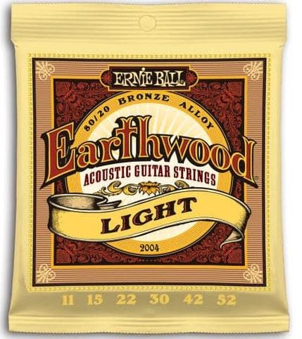 Ernie Ball 2004 LHT Earthwood Bronze Juego Cuerdas Acústica 011-052 1