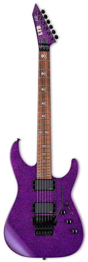 ESP LTD KH602 PSP Kirk Hammett Guitarra Eléctrica Purple Sparkle con Estuche 1