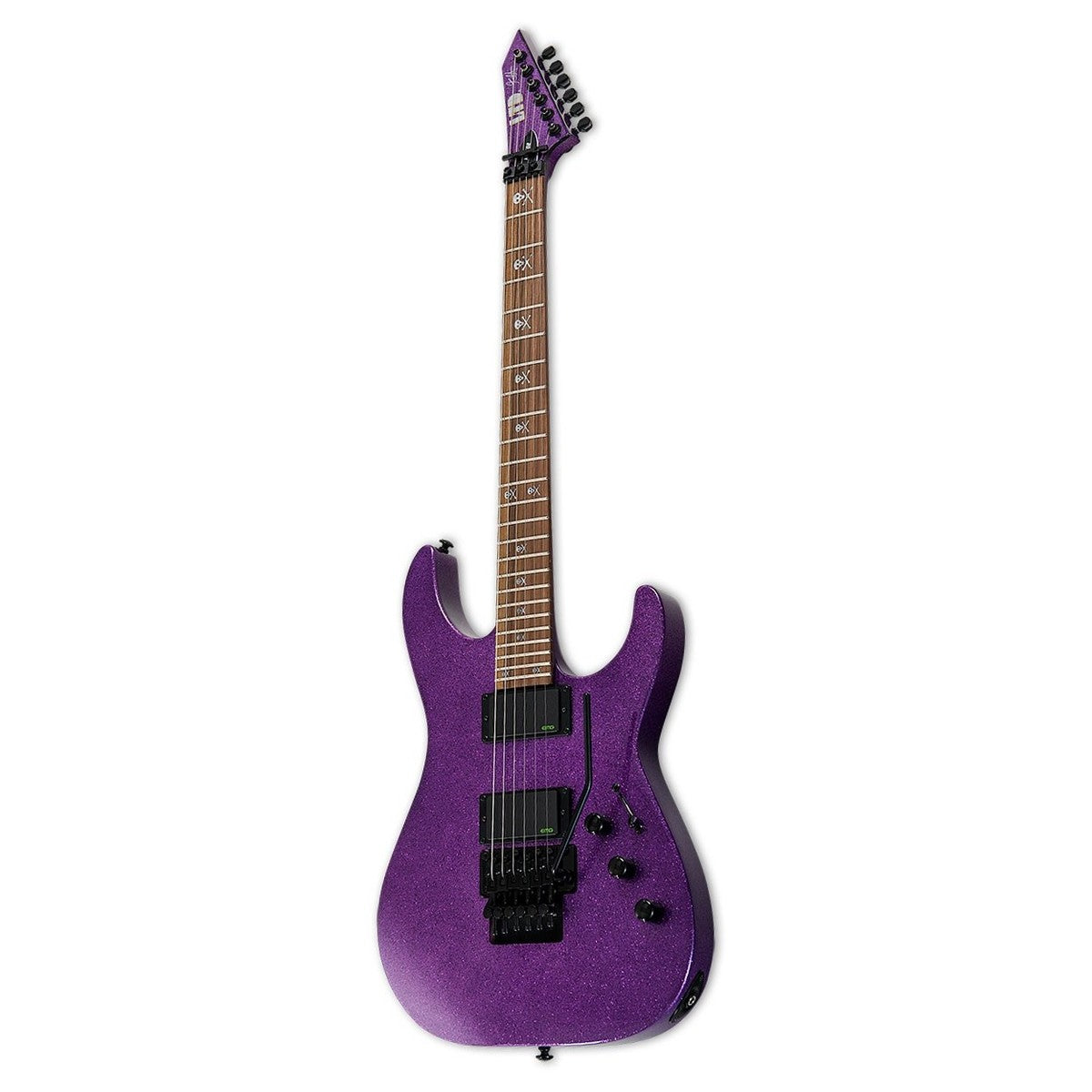 ESP LTD KH602 PSP Kirk Hammett Guitarra Eléctrica Purple Sparkle con Estuche 2