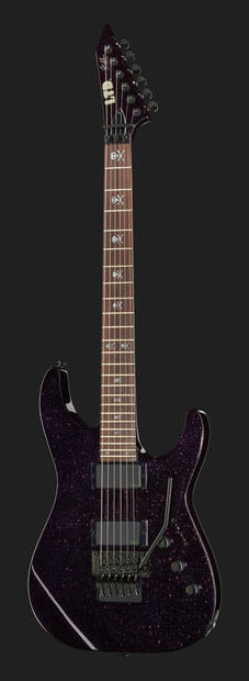 ESP LTD KH602 PSP Kirk Hammett Guitarra Eléctrica Purple Sparkle con Estuche 4