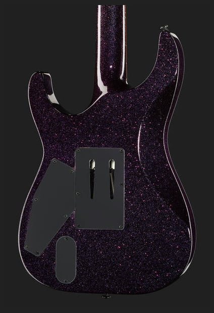 ESP LTD KH602 PSP Kirk Hammett Guitarra Eléctrica Purple Sparkle con Estuche 7