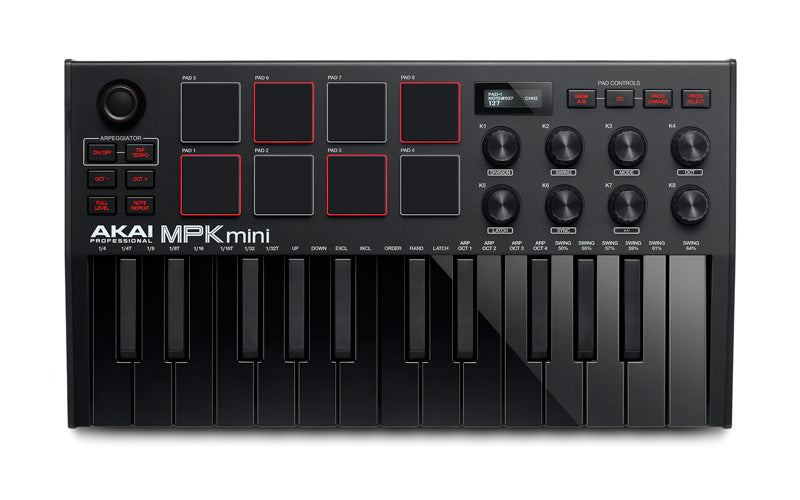 AKAI MPK Mini MK3 Black Teclado Controlador USB Negro 1