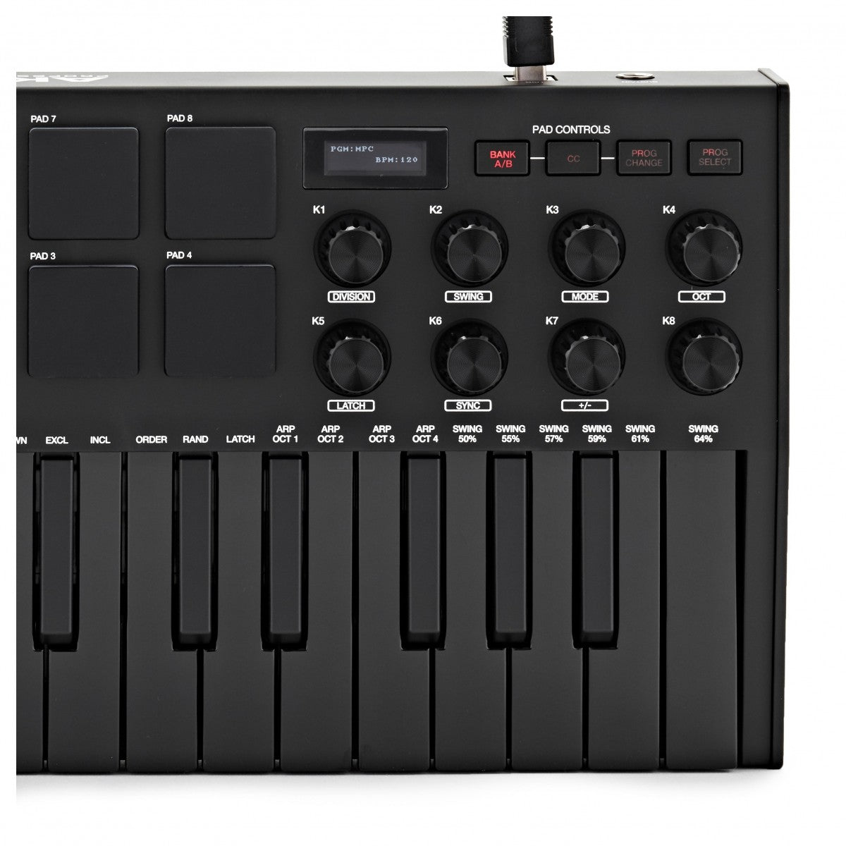 AKAI MPK Mini MK3 Black Teclado Controlador USB Negro 13