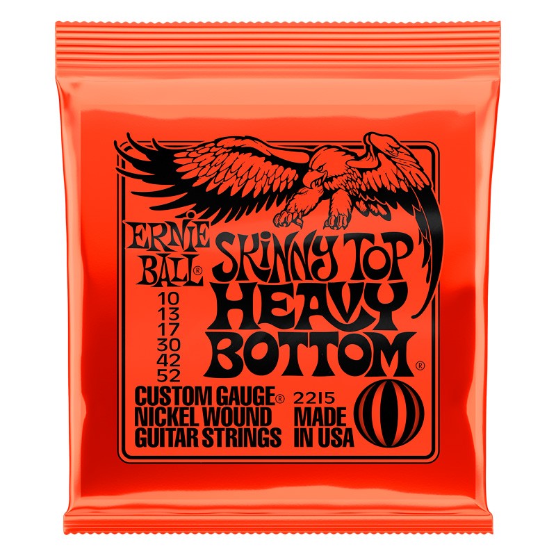 Ernie Ball 2215 Skinny Top Hvy Btm Juego Cuerdas Eléctrica 010-052 1