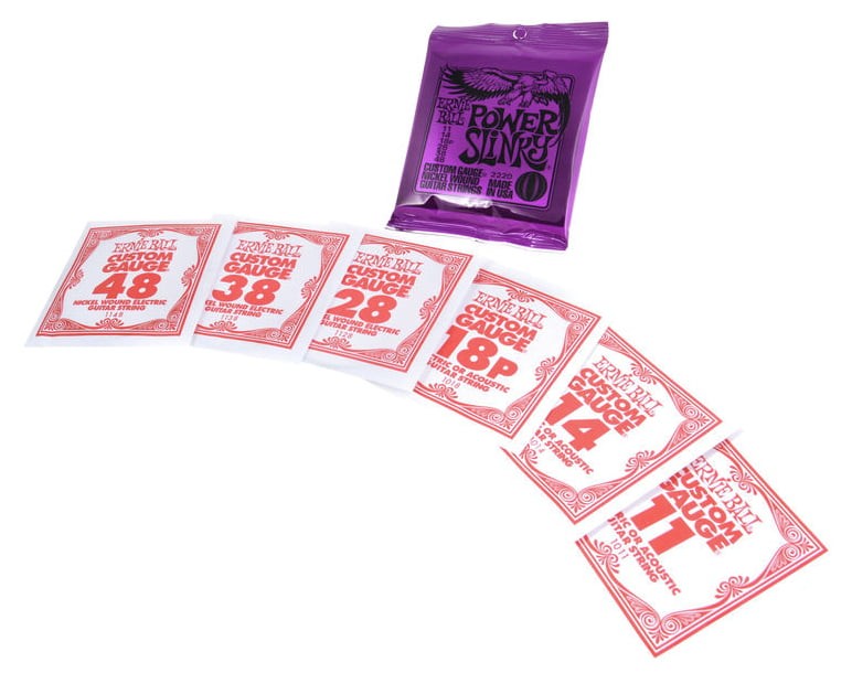 Ernie Ball 2220 Power Slinky Violeta Juego Cuerdas Eléctrica 011-048 3