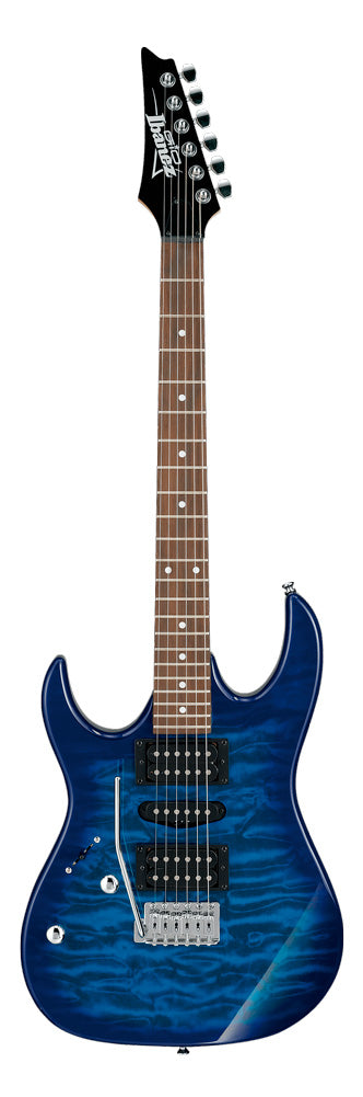 Ibanez GRX70QAL TBB GIO Guitarra Eléctrica para Zurdos Transparent Blue Burst 1