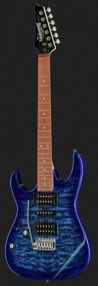 Ibanez GRX70QAL TBB GIO Guitarra Eléctrica para Zurdos Transparent Blue Burst 12