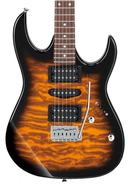 Ibanez GRX70QA SB GIO Guitarra Eléctrica Sunburst 2