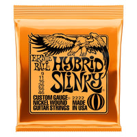 Ernie Ball 2222 Nickel Entorchadas Hybrid Slinky Juego Cuerdas Eléctrica 009-046 1