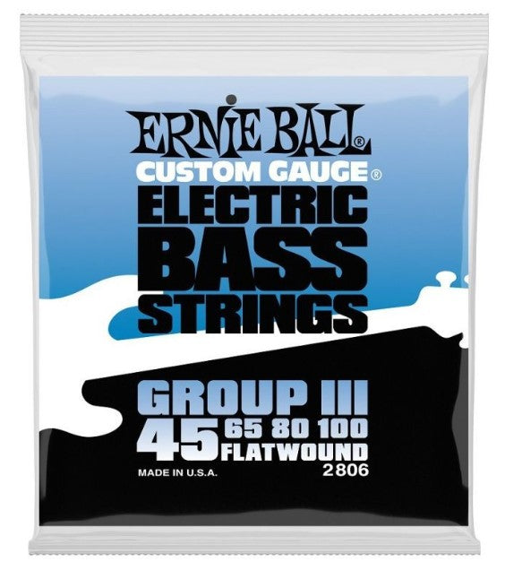 Ernie Ball 2806 Flat Wound Juego Cuerdas Bajo 045-100 1