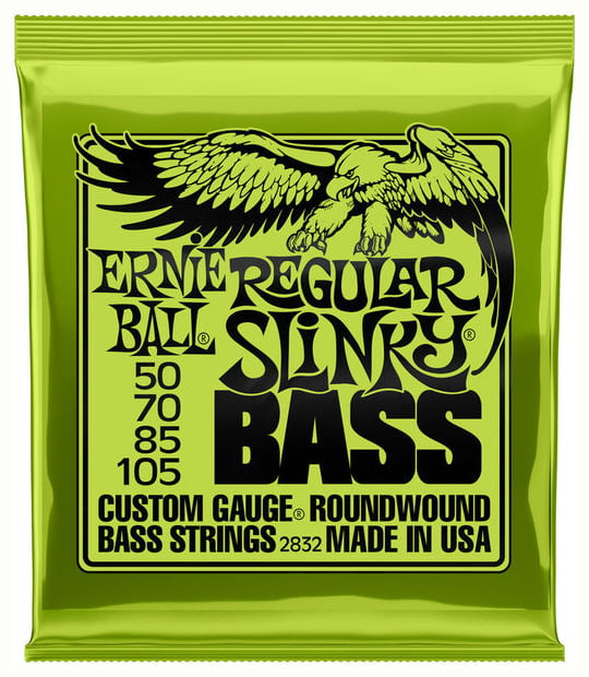 Ernie Ball 2832 Entorchadas Slinky Hybrid Juego Cuerdas Bajo 050-105 1