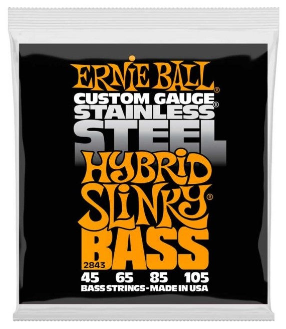 Ernie Ball 2843 Stainless Steel Juego Cuerdas Bajo 045-105 1