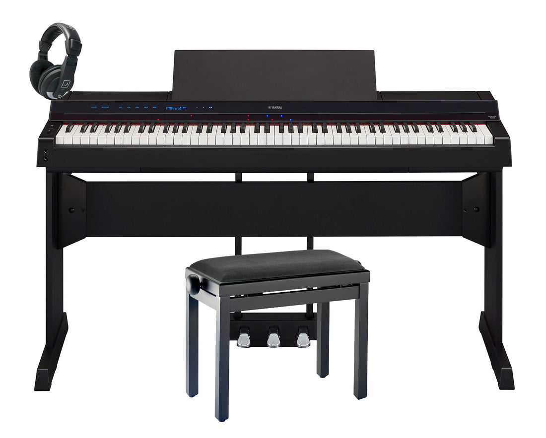 Yamaha -Pack- PS500B Piano Digital Negro + Soporte + Pedalera + Banqueta y Auriculares 1