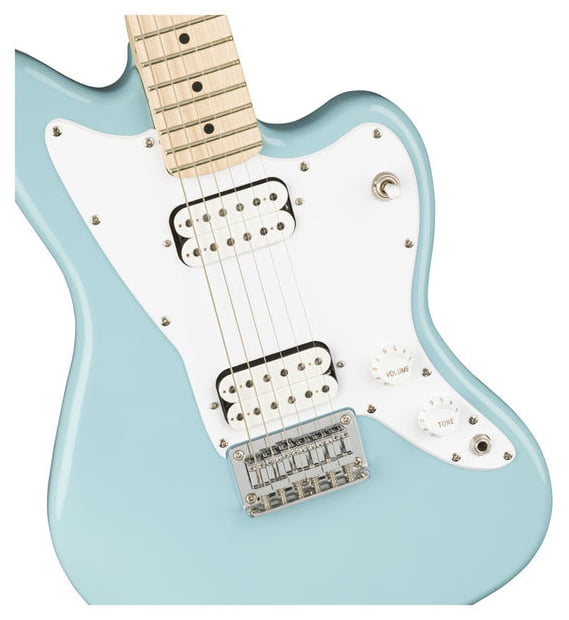 Squier Mini Jazzmaster HH MN Guitarra Eléctrica Daphne Blue 4