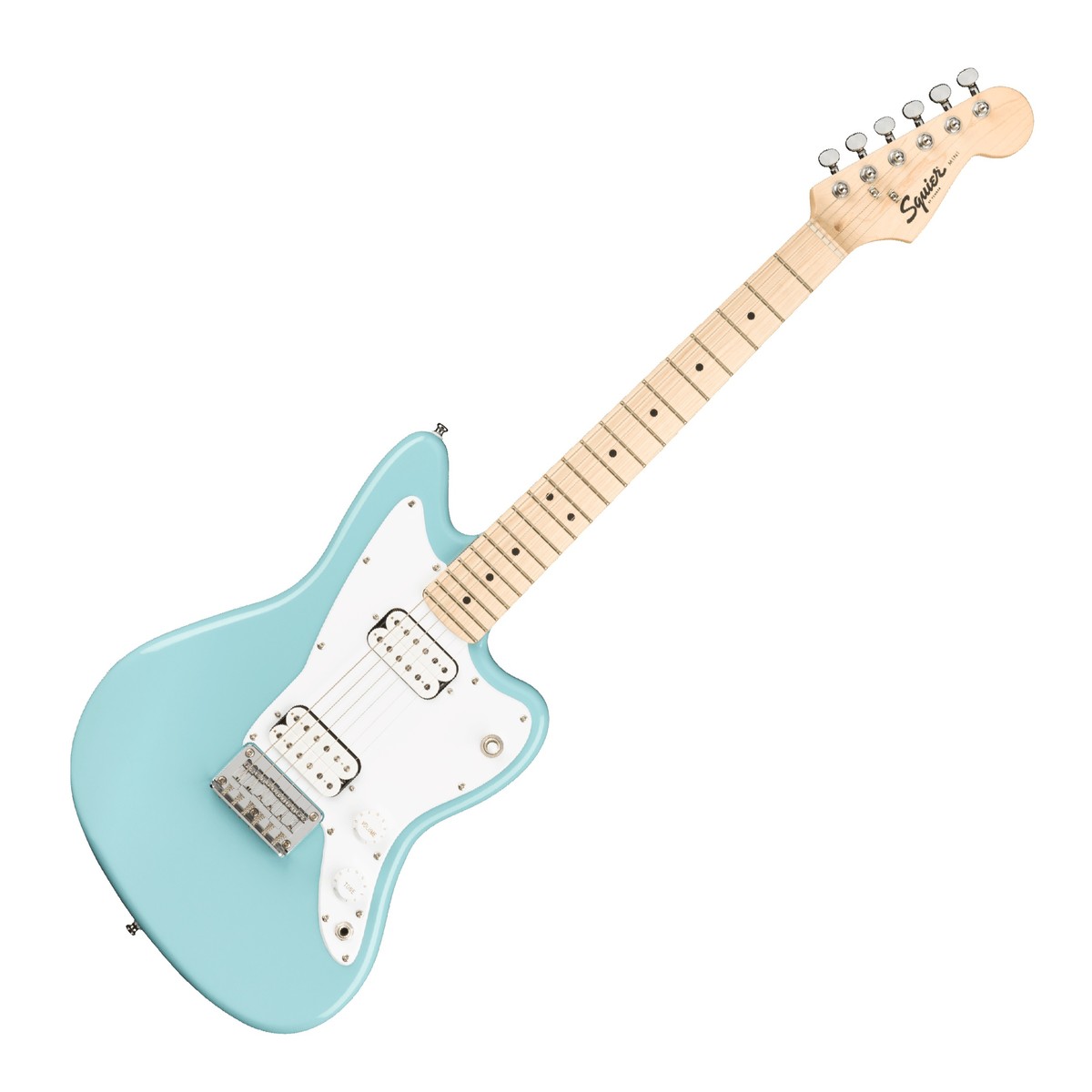 Squier Mini Jazzmaster HH MN Guitarra Eléctrica Daphne Blue 7