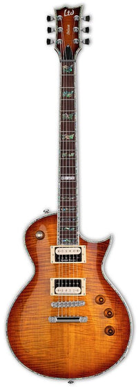 ESP LTD EC1000FM ASB Deluxe Guitarra Eléctrica Amber Sunburst 1