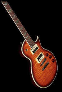 ESP LTD EC1000FM ASB Deluxe Guitarra Eléctrica Amber Sunburst 11