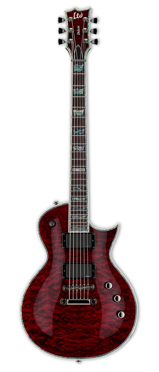 ESP LTD EC1000QM STBC Deluxe EMG Guitarra Eléctrica 1