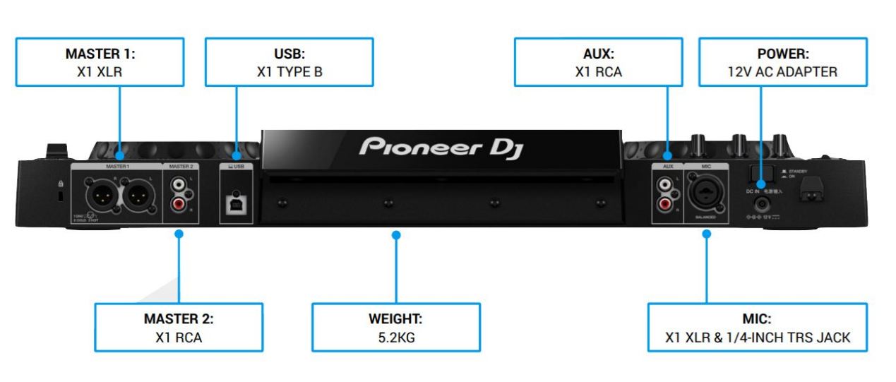 Pioneer DJ XDJ-RR Sistema DJ Rekordbox 5