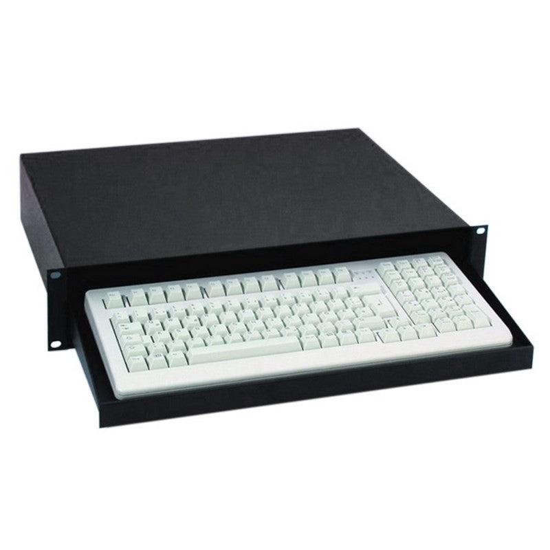 Adam Hall 87412 Bandeja para Teclado Ordenador Enrackable 435mm 2U 1