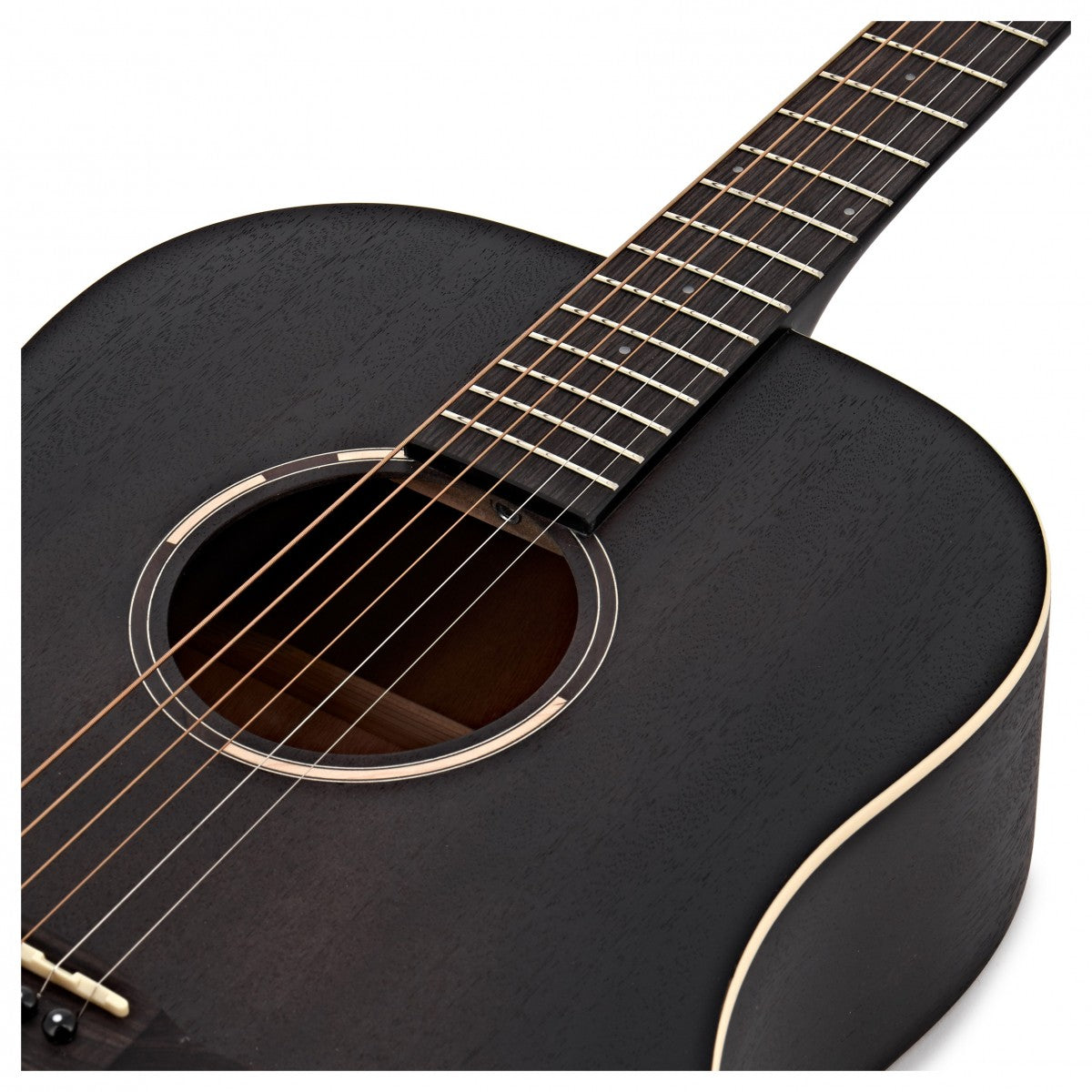 Tanglewood TWBBSDE Blackbird Guitarra Electroacústica Dreadnought Smokestack Black Satin 6