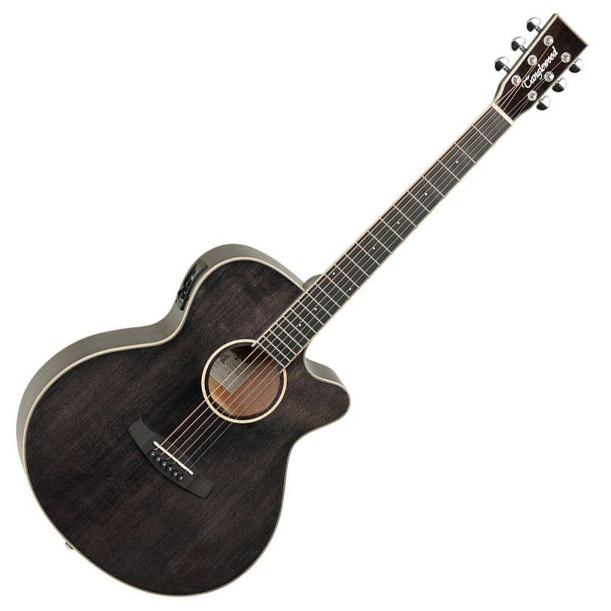 Tanglewood TW4E BS Guitarra Electroacústica Super Folk Black Shadow 4