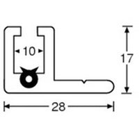 Adam Hall 6169 Perfil de Rack en Aluminio para Parte Posterior de Racks 2