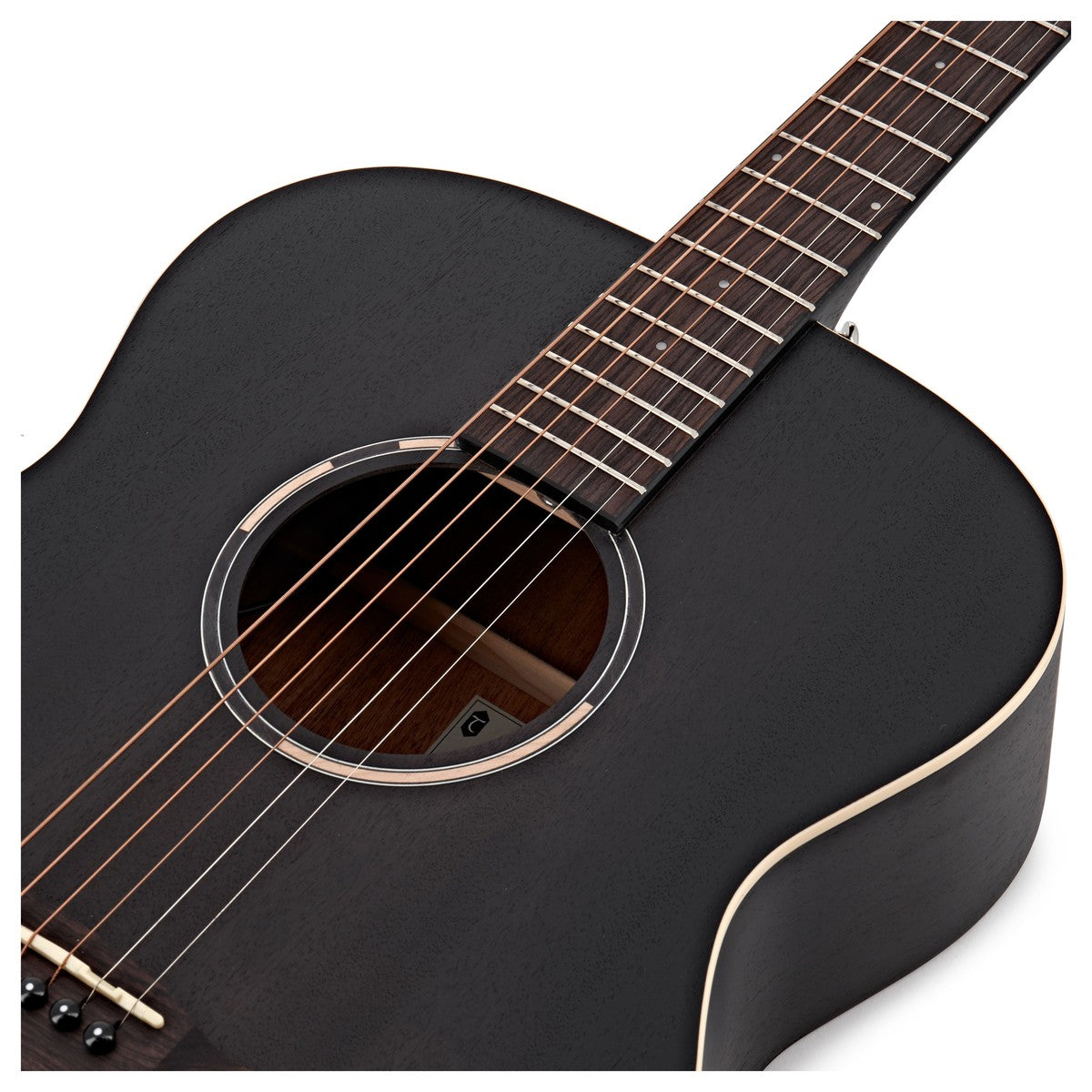 Tanglewood TWBBOE Blackbird Guitarra Electroacústica Orquesta Smokestack Black Satin 6