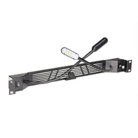 Adam Hall 87463 Lámpara Doble Led de Rack con Flexo 1U Connector Euro 1