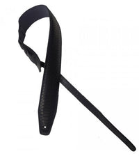 Bourbon Strap Snake Black Leather Correa Guitarra Negra 2