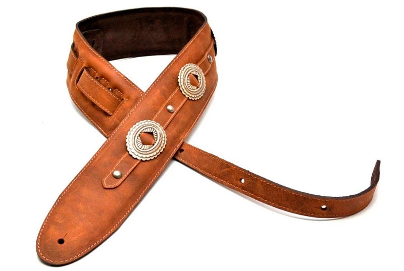 Bourbon Strap Texas Greased Leather Correa Guitarra 1