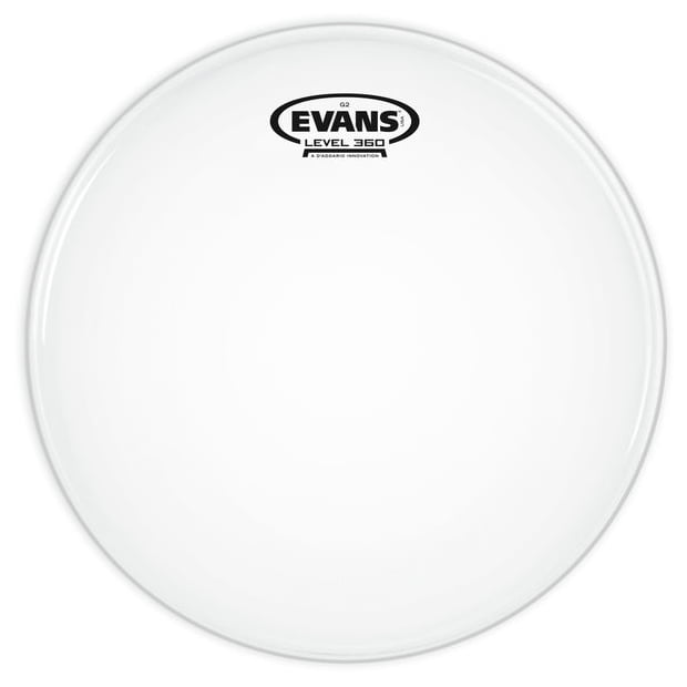 Evans B10G2 Coated Blanco Rugoso Parche 10 Pulgadas 1