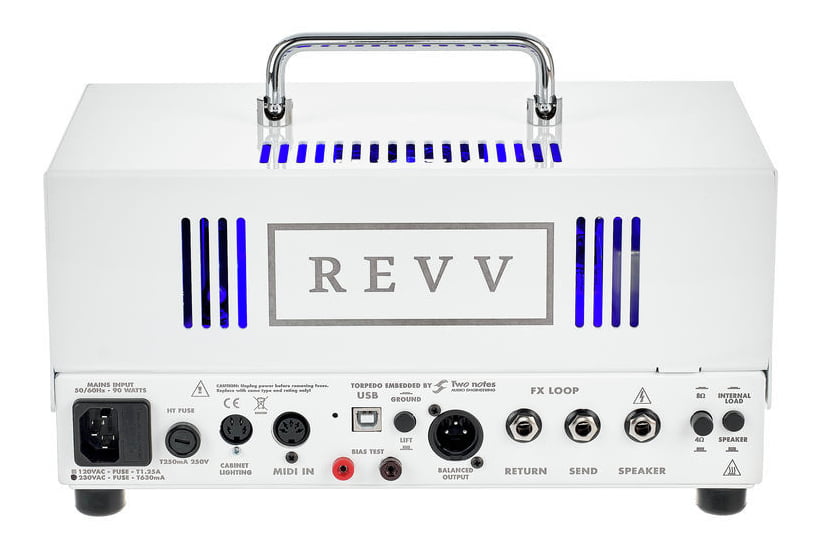 Revv D20WH Amplificador Cabezal Guitarra Blanco 5