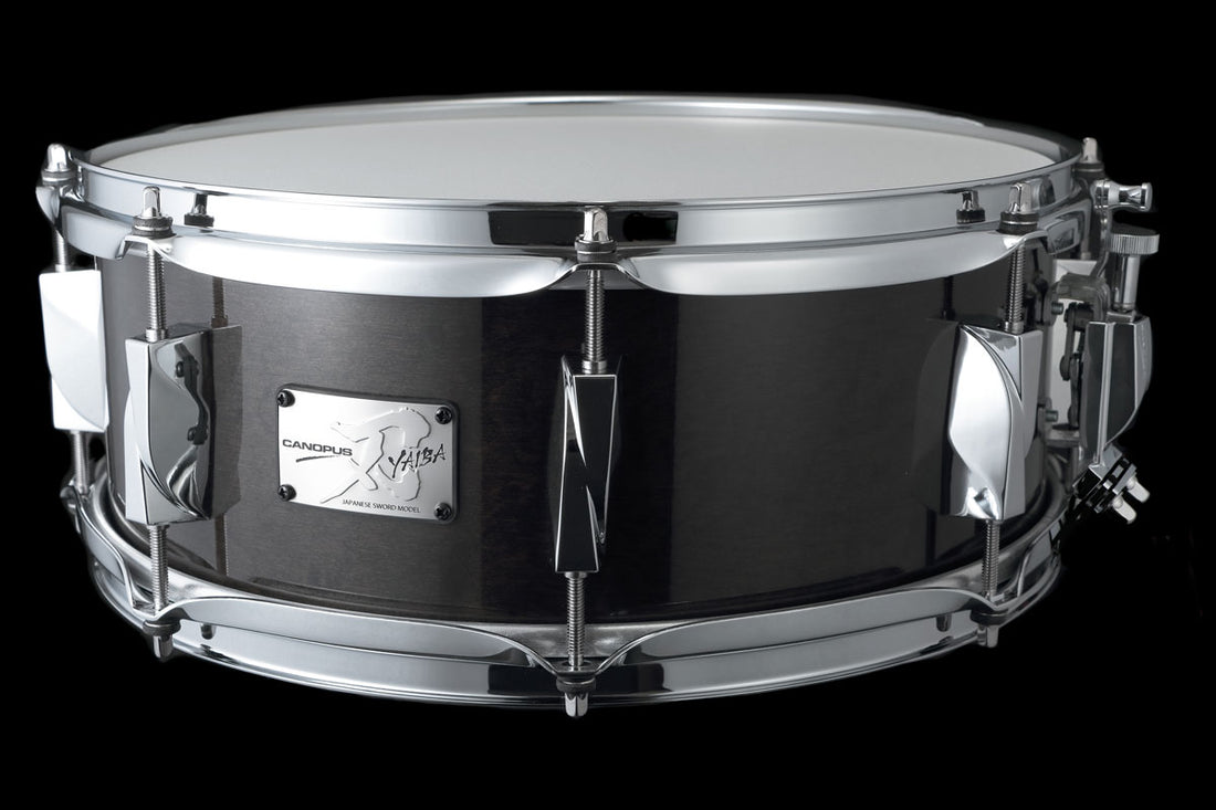 Canopus JSM-1455 Ebgloss Yaiba II Maple Caja Batería 14X5.5 Ebony Gloss 1