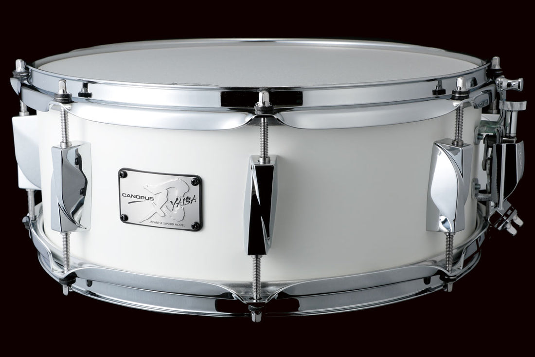 Canopus JSM-1455 MATTWH Yaiba II Maple Caja Batería 14X5.5 Matte White 1