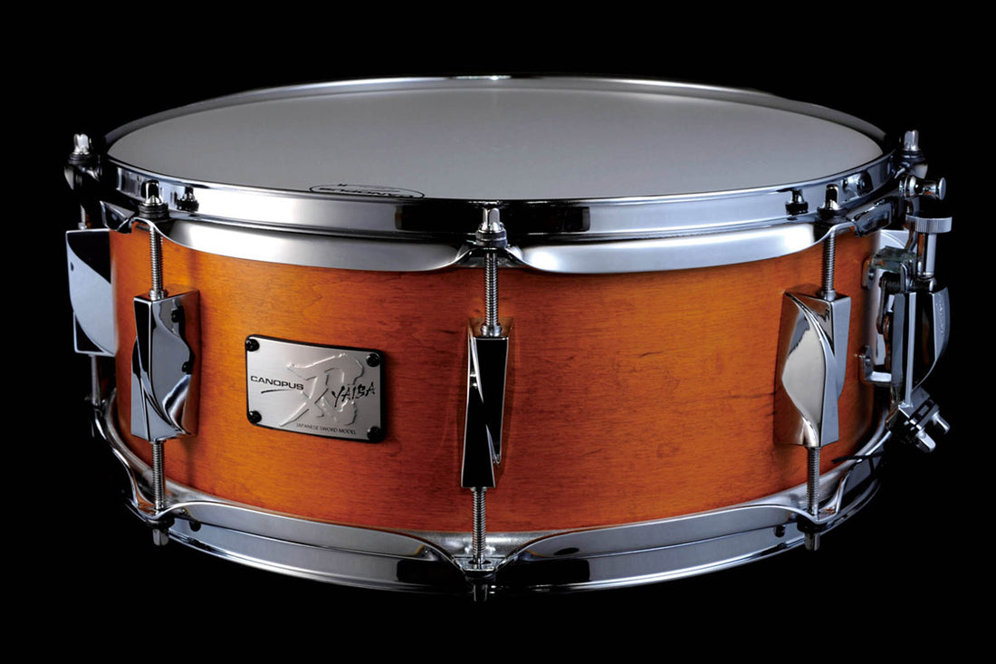 Canopus JSM-1455 ANT AMB Matt Yaiba II Maple Caja Batería 14X5.5 Antique Amber Matte 1