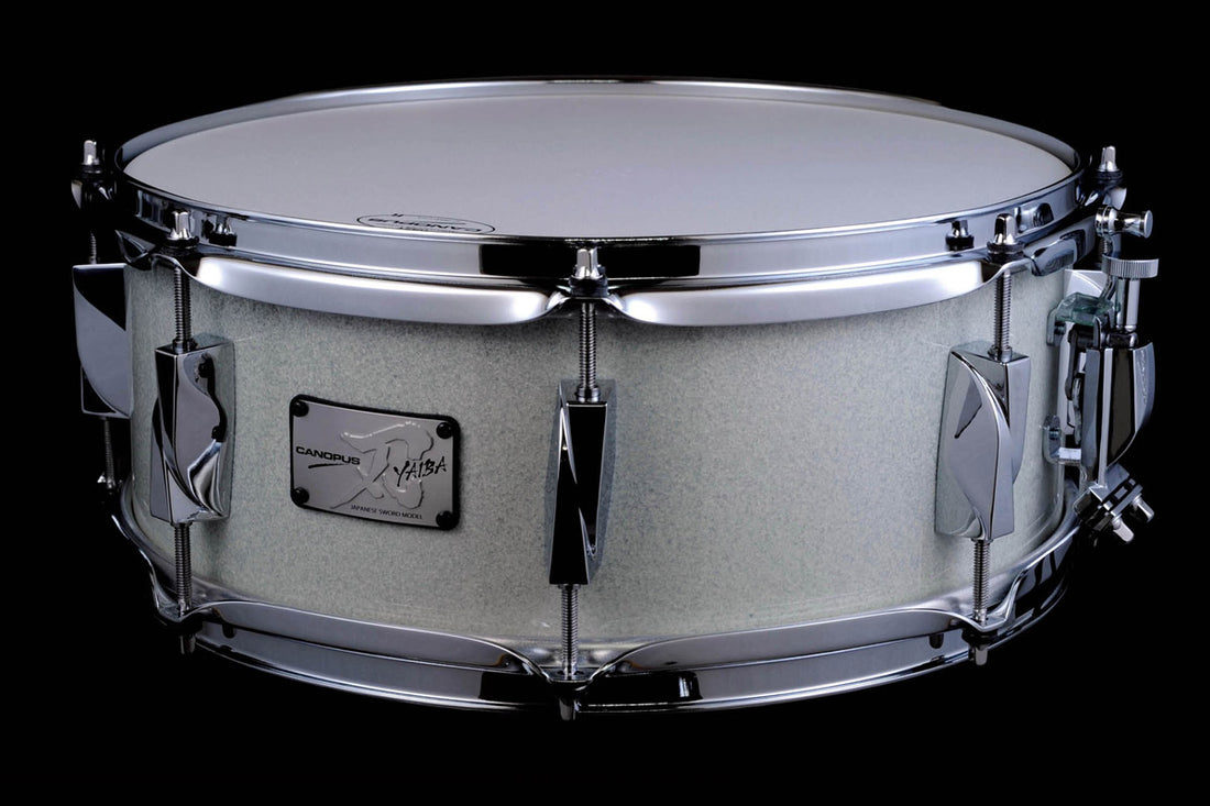 Canopus JSB-1465 IWHSPKL Yaiba II Birch Caja Batería Abedul 14X6.5 Ice White Sparkle 1