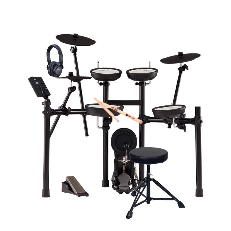 Roland -Pack- TD07KV Batería Electrónica+ Pedal Bombo+ Asiento+ Auriculares y Baquetas 1