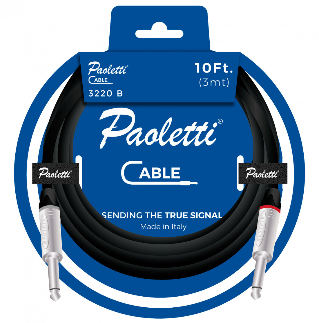 Paoletti 3220B10FT Cable Instrumento 3 Metros 1